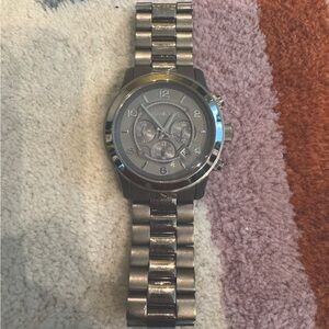 michael kors watch - matte gray with silver